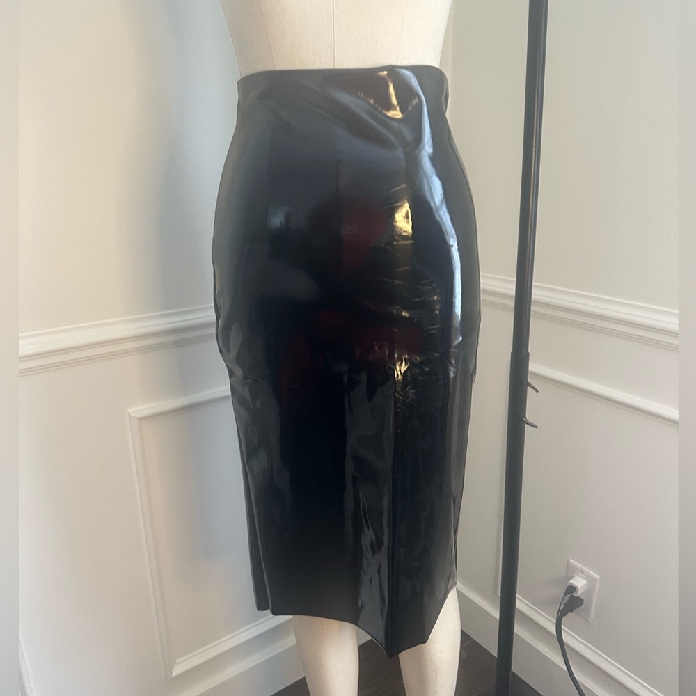 NWT Commando Black Vinyl Pencil Skirt